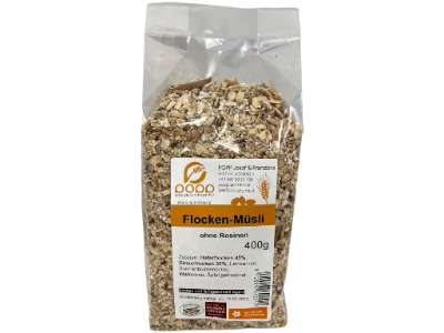 Flockenmüsli ohne Rosinen 400g