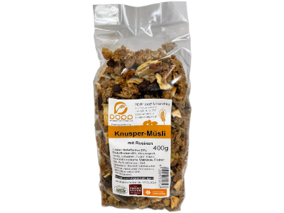 Knuspermüsli mit Rosinen 400g